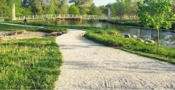 soft path along ponds example